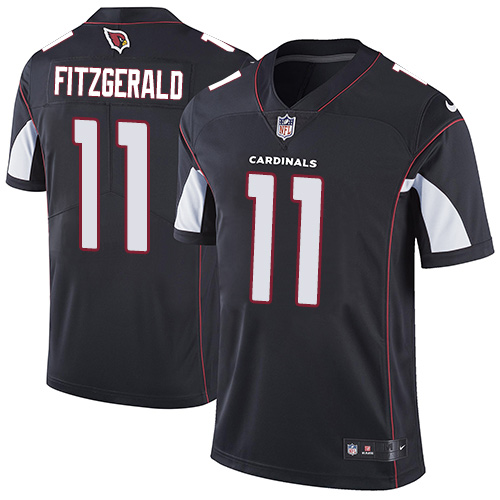 Nike Cardinals #11 Larry Fitzgerald Black Alternate Men's Stitched NFL Vapor Untouchable Limited Jersey - Click Image to Close